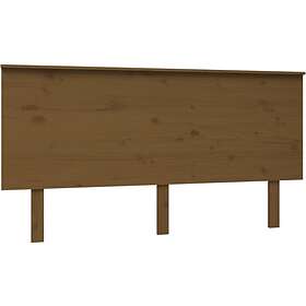 vidaXL Sängynpääty honungsbrun 154x6x82,5 cm massiv furu