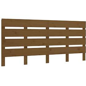 vidaXL Sängynpääty honungsbrun 140x3x80 cm massiv furu