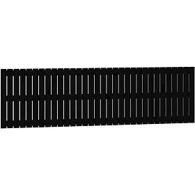 vidaXL Väggmonterad huvudgavel svart 204x3x60 cm massiv furu