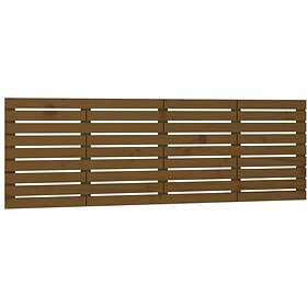 vidaXL Väggmonterad sängynpääty honungsbrun 186x3x63 cm massiv furu