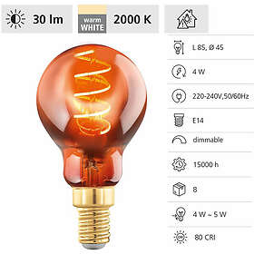 EGLO LED-glödlampa Lm_Led_E14 copper-coloured E14