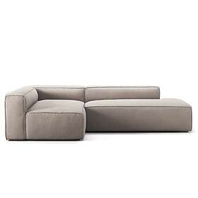 Decotique Grand Loungesoffa 3-Sits Öppet Avslut Höger, Sandshell Beige Polyester