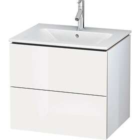 Duravit L-Cube Servantskap m/2 skuffer 620x550x481 mm Hvit Høyglans Lakk M/2