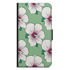 Bjornberry iPhone 13 Pro Max Plånboksfodral - Gräddvita Blommor