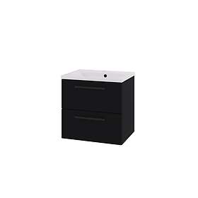 Linn Bad Ingrid Servantskap, Enkel 60x46x57 cm, Sort Matt