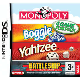 4 Game Fun Pack: Monopoly, Boggle, Yahtzee, Battleship (DS)
