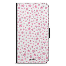 Bjornberry iPhone 7 Plånboksfodral - Rosa Pärlor