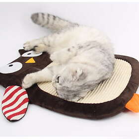 Mikopet Ugle klorematte i sisal materiale, 52x50cm