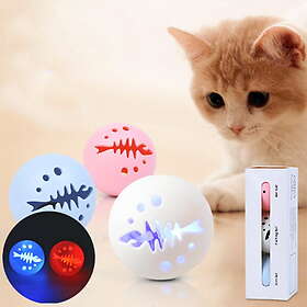 Mikopet katteleke 3 baller med blink, kattemynte, bjelle inni