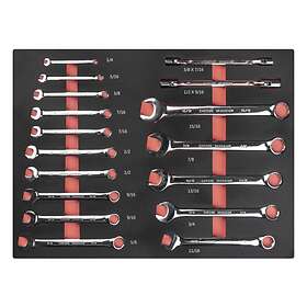 Pela 510930 Blocknyckelsats 17 delar, tum