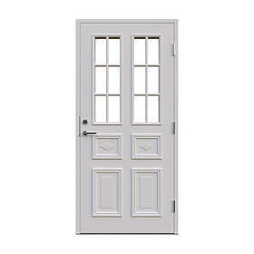 Skånska Byggvaror Leksandsdörren Edshult Enkeldörr med glas TW3731