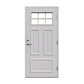 Skånska Byggvaror Leksandsdörren Karlsarvet Enkeldörr med glas TW3741