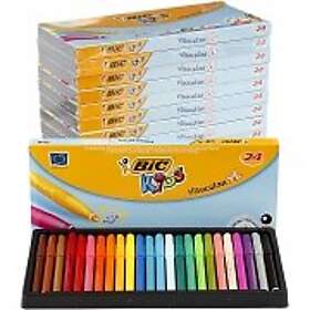 BIC Visa Color tusch, spets 3 mm, mixade färger, 12x24 st./ 1 förp.
