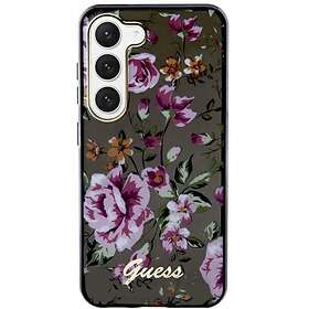 Guess Galaxy S23 Mobilskal Flower Collection Svart