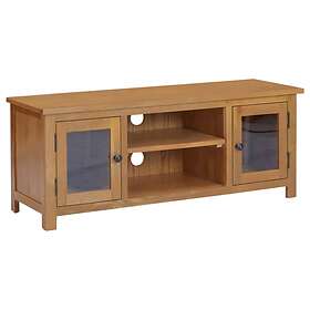 vidaXL TV Cabinet 110x35x44 cm Solid Oak Wood 327435