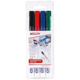 Edding 8400 CD/DVD/BD Permanent Markers 0.5-1mm 4-pack