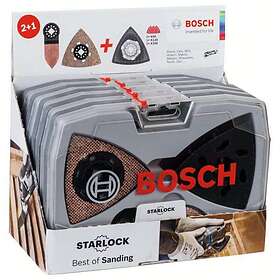 Bosch Starlock Best of Sanding-sats, 6-delars AVZ 93g; AVZ 90 RT6; AVZ 32 RT4; Wood & Paint Sanding Paper (3x)