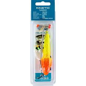 Kinetic Sabiki Pro 40g Feather Rig Durchsichtig