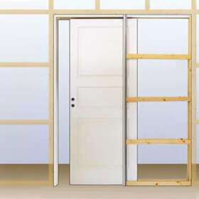 Diplomat Skjutdörrskarm Pocket Vit T x B H:122 80 210 cm 92271057