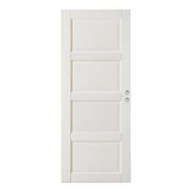 GK Door Skjutdörr Oden 4 LS Vit inkl. Skålar & Dragring 10-20 skjutdörranp. mässing 410701-SKJUTD-SDM