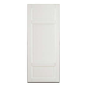 GK Door Skjutdörr Oden 4 US Vit inkl. Skålar & Dragring 8-21 skjutdörranp. mässing 420401-SKJUTD-SDM