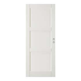 GK Door Skjutdörr Oden 3 LS Vit inkl. Skålar & Dragring 10-20 skjutdörranp. mässing 400701-SKJUTD-SDM