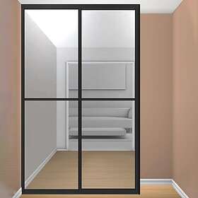 Elfa Skjutdörr Artic Duo Melamin Exklusiv/Glas Exklusiv. Profil: Matt Silve 8500ArticDuo721