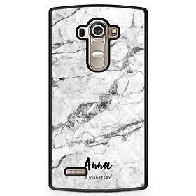 Bjornberry LG G4 Skal Custom - Vit Marmor Namn