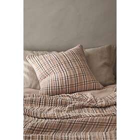 Ellos Kuddfodral Flora Small Check Varmbeige/