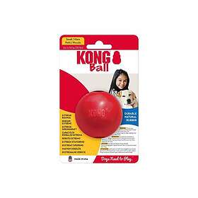 Kong Puppy Ball med hål naturlig gummiform användbar hundleksak medium stor
