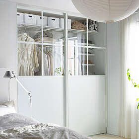 Elfa Skjutdörr Duo Glas Exklusiv Profil: Vit GalleryDuo2 GALLERYDUO2