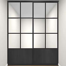 Elfa Skjutdörr Trio Glas Exklusiv Profil: Sanded Black GalleryTrio13 GALLERYTRIO13