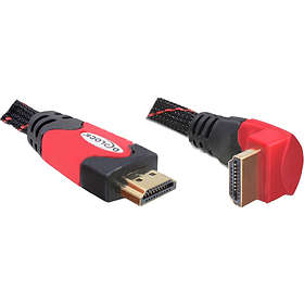 DeLock HDMI - HDMI High Speed with Ethernet (angled) 1m