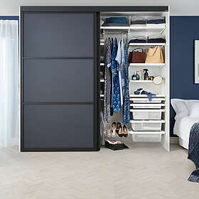 Elfa Skjutdörr Artic Trio Trämelamin, Profil: Matt Silver 8500ArticTrio758