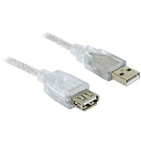 DeLock USB A - USB A M-F 2.0 1.8m