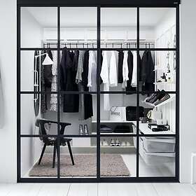 Elfa Skjutdörr Gallery Quattro Glas Exklusiv, Profil: Vit GalleryQuattro2