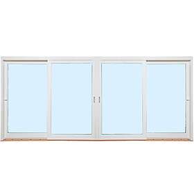 Skånska Byggvaror Med skjutdörr 4 fält Fasadparti Aluminium 37, 21 3283-59