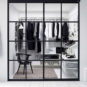 Elfa Skjutdörr Gallery Quattro Spegel, Profil: Vit GalleryQuattro11