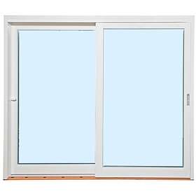 Skånska Byggvaror Med skjutdörr 2 fält Fasadparti Aluminium 26, 20, Höger 3281-16