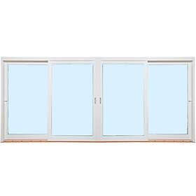 Skånska Byggvaror Med skjutdörr 4 fält Fasadparti Trä 60, 21 3282-64