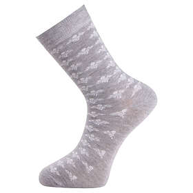 Trofé Bamboo Flower Socks Strumpor 2P Grå Strl 39/42 Dam