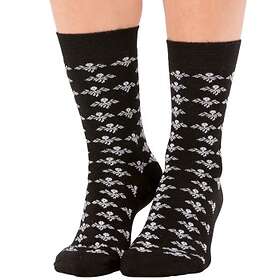 Trofé Bamboo Flower Socks 2-pack Svart Strl 39/42 Dam