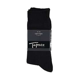 Topeco Strumpor 4P Men Socks Plain Svart Strl 45/48 Herr