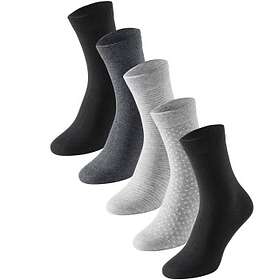 Schiesser Strumpor 5P Women Socks Grå/Svart Strl 35/38 Dam