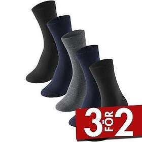 Schiesser Strumpor 5P Men Socks Harmaa/Blå Strl 39/42 Herr