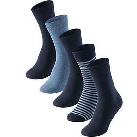Schiesser Strumpor 5P Men Socks Marin Strl 43/46 Herr