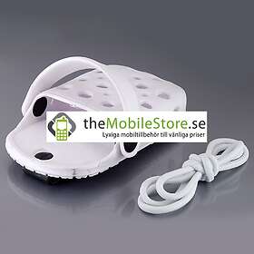 Foam Rubber Slipper hållare till iPhone 4G (Vit)