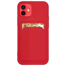 Silicone Korthållare Skal iPhone XS Max Röd
