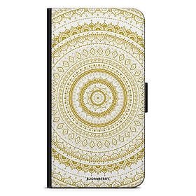 Bjornberry Sony Xperia XZ2 Compact Plånboksfodral - White Gold Mandala