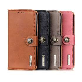 KHAZNEH Textured PU Läder Plånboksfodral 12 Pro Rosa